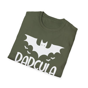 Dadcula T-Shirt — Halloween Dad Bat Design