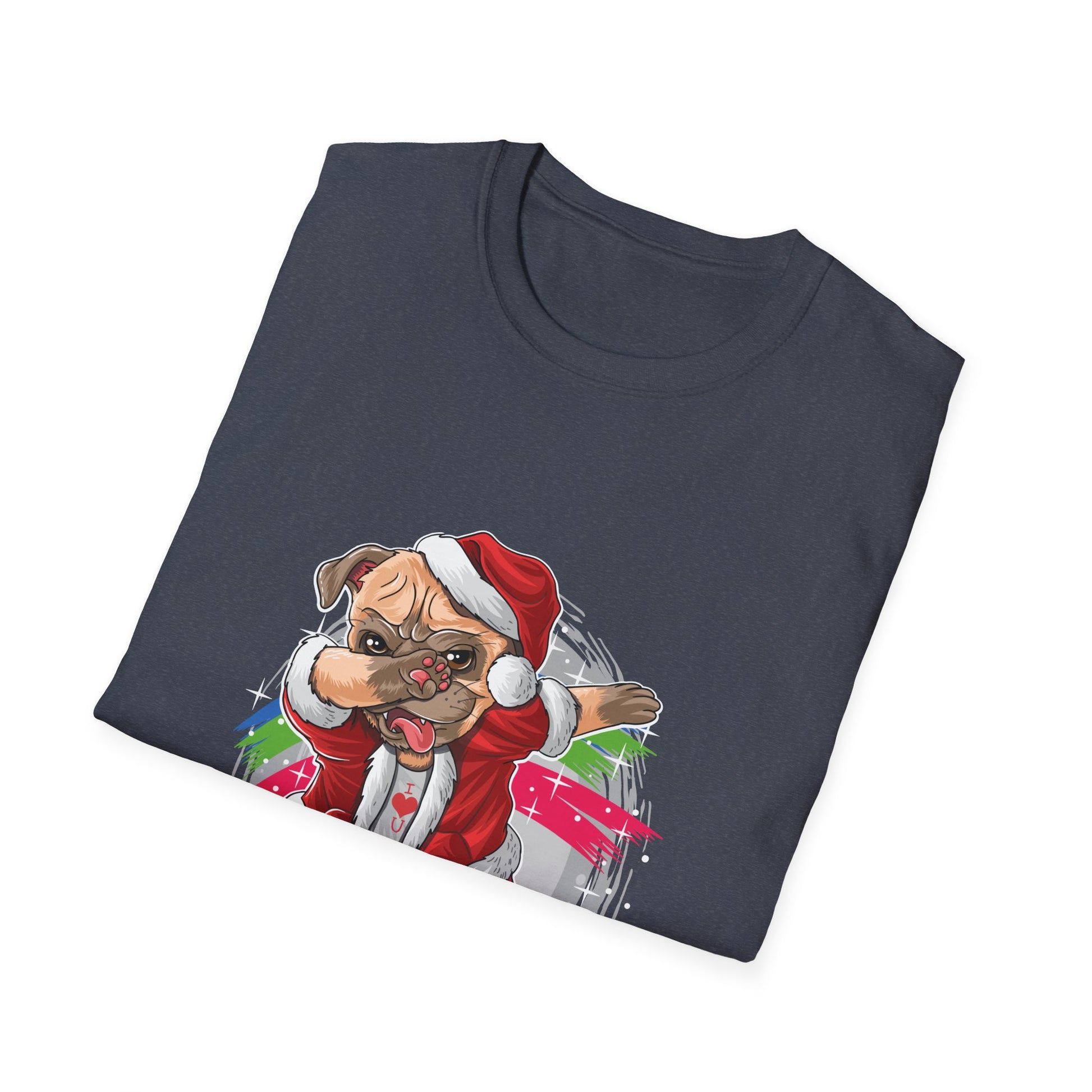 Christmas French Bulldog Funny Frenchie Ugly Christmas Unisex T-Shirt