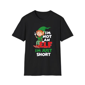 Elf I'm Not I'm Just Short T-Shirt — Funny Christmas Elf Tee