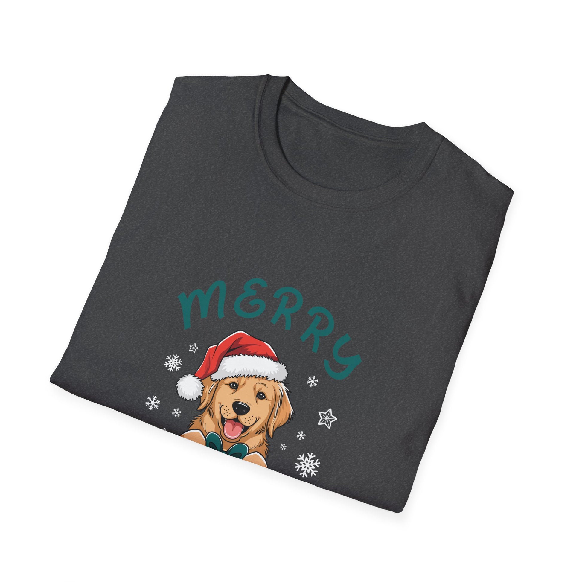 Merry Christmas Retriever Gold Ugly Christmas Unisex T-Shirt