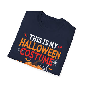 This Is My Halloween Costume T-Shirt — Pumpkin Jack-O'-Lantern Tee for Halloween Party & Trick-or-Treat