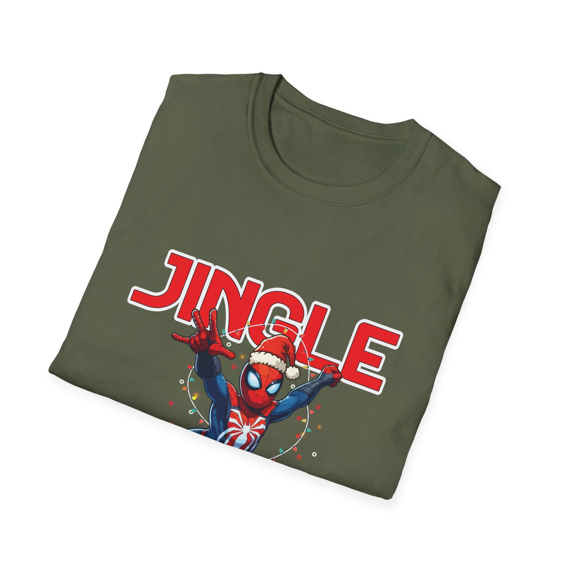 Christmas Spider-Hero T-Shirt — "Jingle All the Way" Holiday Tee