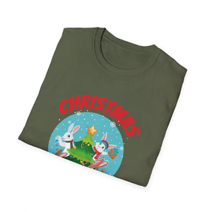 Bunny Christmas Tree Christmas Squad Bunnies Unisex T-Shirt