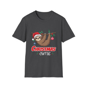 Sloth Christmas Cutie Sloths Christmas Unisex Softstyle T-Shirt