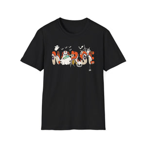Halloween Spooky Moose T-Shirt — Cute Ghost & Pumpkin Costume Graphic Tee