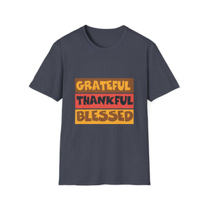 Grateful Thankful Blessed Unisex Softstyle T-Shirt