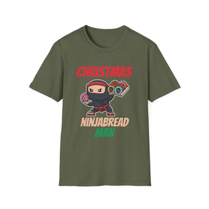 Christmas Ninjabread Man T-Shirt — Cute Ninja Gingerbread Holiday Tee