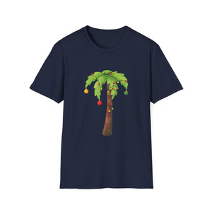 Palm Tree Ornament Graphic Tee — Tropical Holiday Palm Shirt