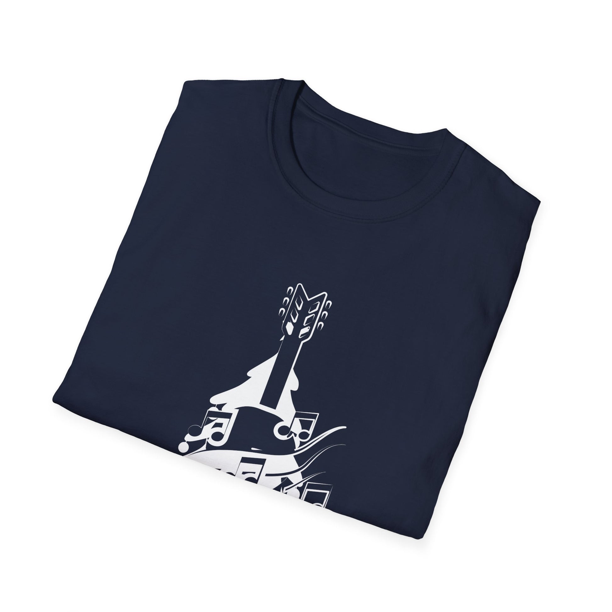 Christmas Guitar Tree Funny Guitarist Christmas Unisex T-Shirt