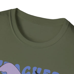 Teacher Ghost T-Shirt — Cute Witch Hat Teacher Design