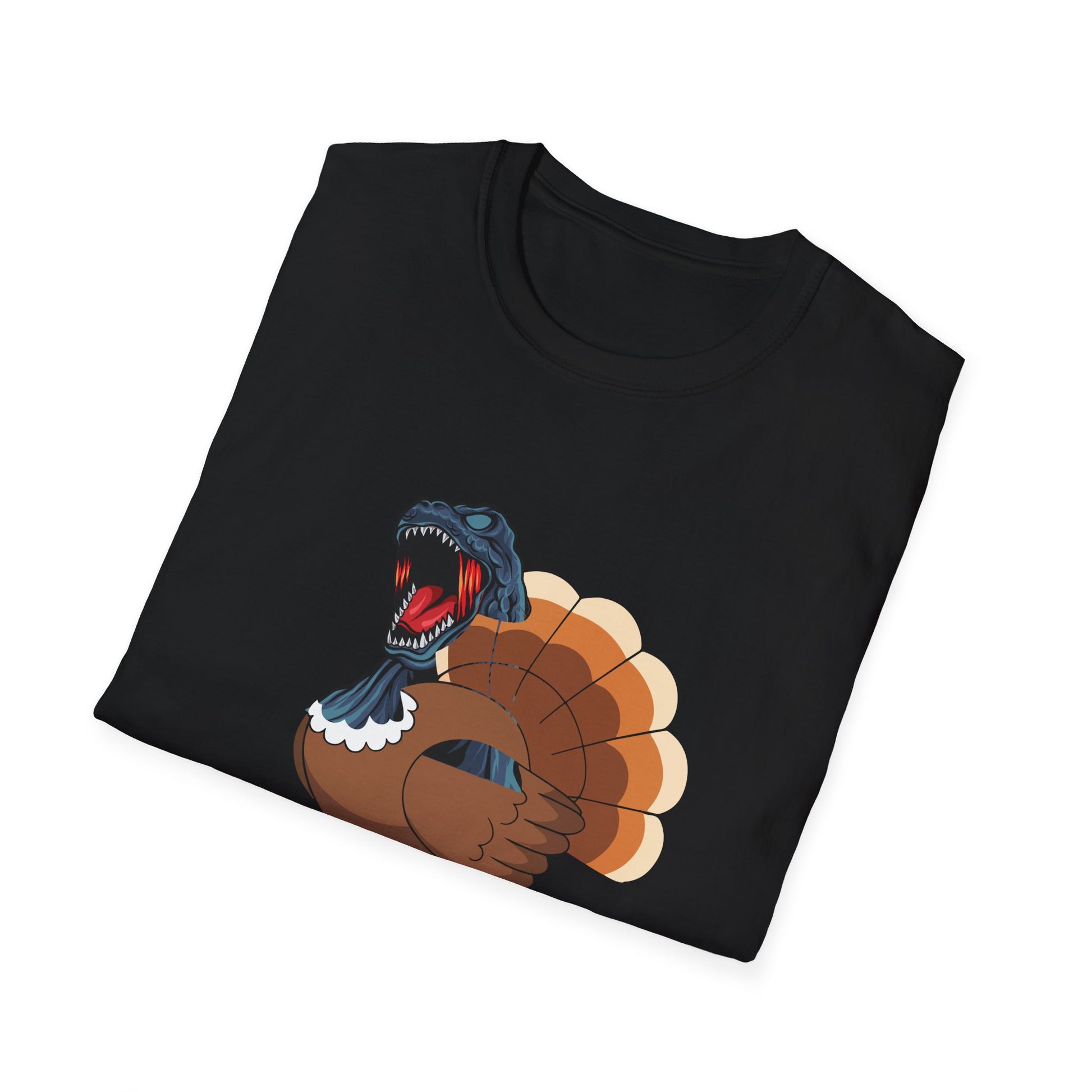 Gobblezilla Unisex Softstyle T-Shirt - Fun Thanksgiving Tee