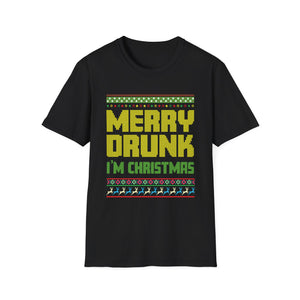 Merry Drunk I_m Christmas I Ugly Christmas Unisex Softstyle T-Shirt