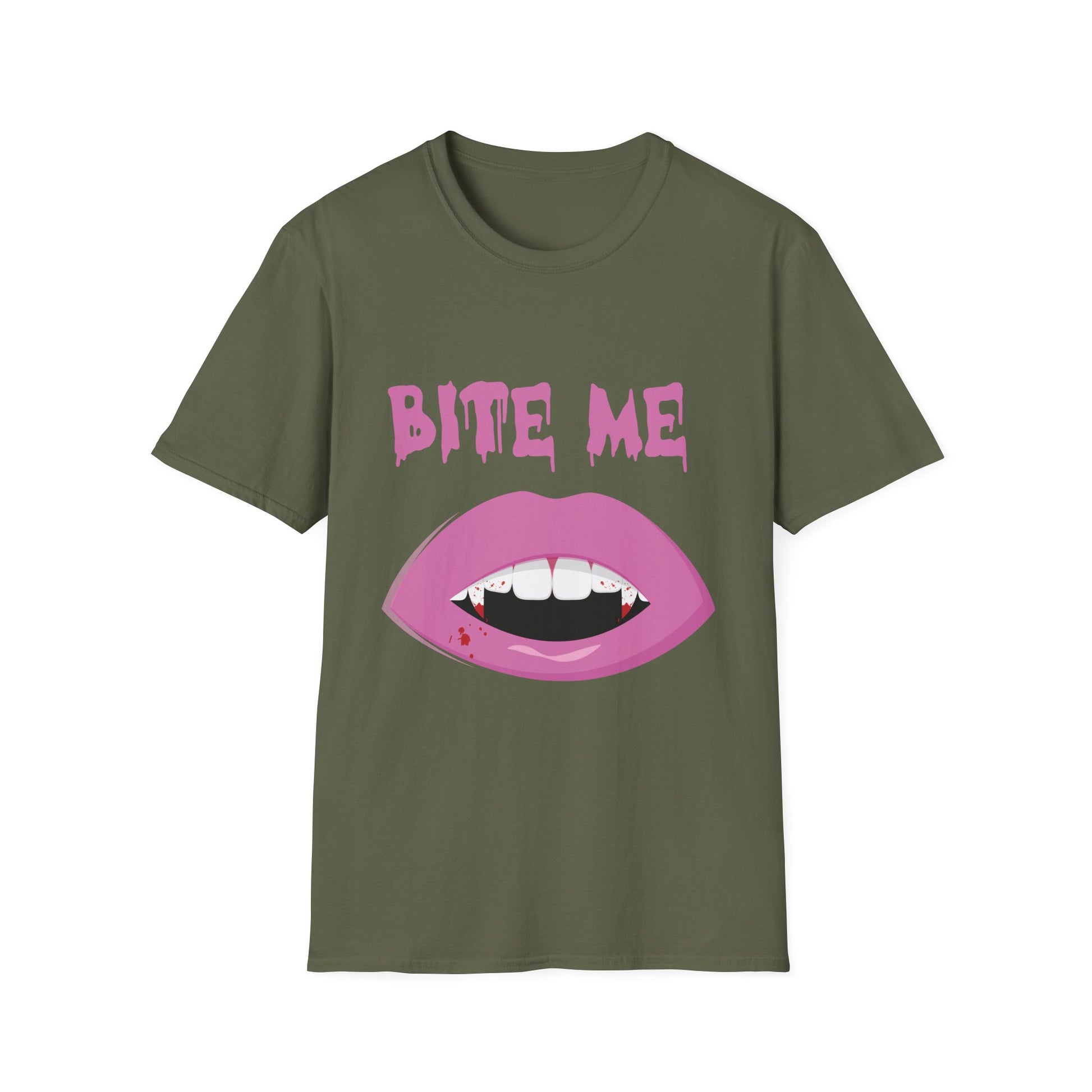 Bite Me Vampire Lips T-Shirt — Cute Gothic Halloween Tee