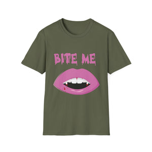 Bite Me Vampire Lips T-Shirt — Cute Gothic Halloween Tee
