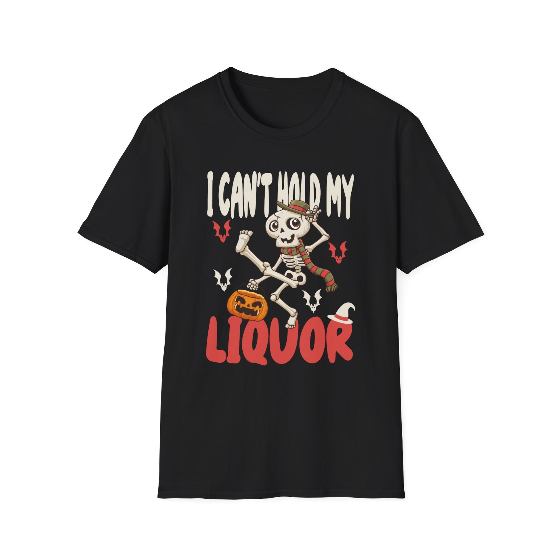 Halloween Skeleton "I Can't Hold My Liquor" T-Shirt