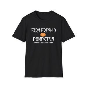Farm Fresh Pumpkins T-Shirt — Pumpkin Patch, Apples & Hayrides Fall Tee