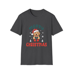 Merry Christmas Retriever Gold Ugly Christmas Unisex T-Shirt