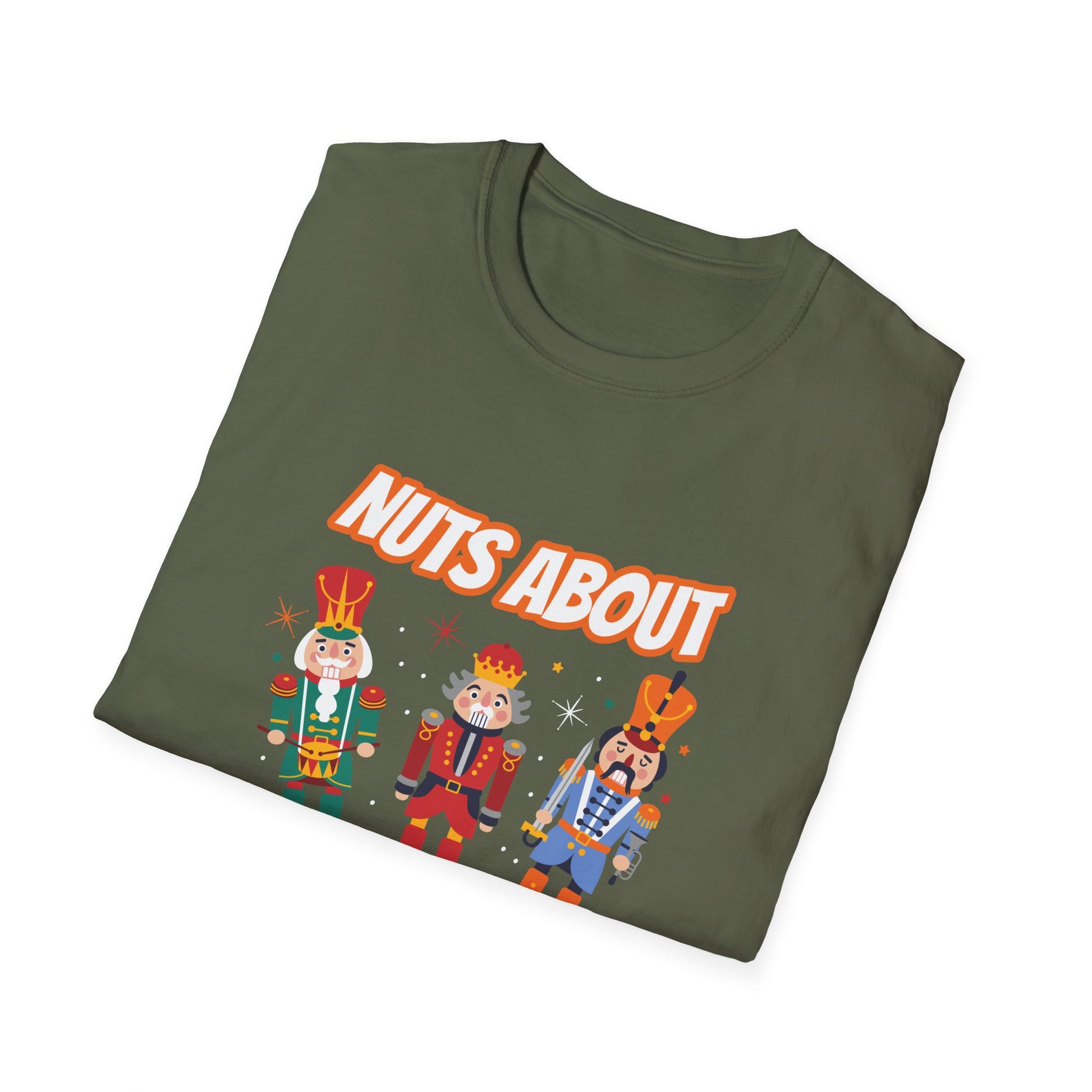 Christmas Nutcracker T-Shirt — "Nuts About Christmas" Holiday Tee