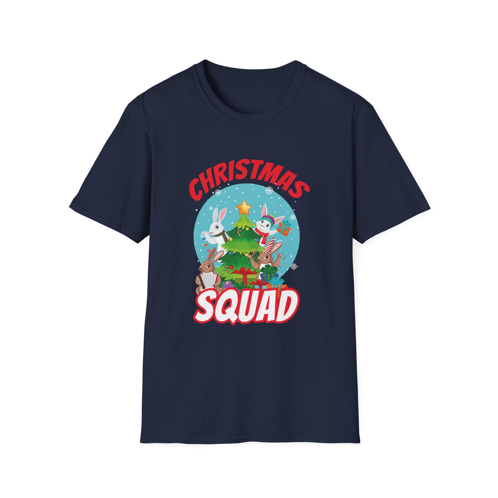 Bunny Christmas Tree Christmas Squad Bunnies Unisex T-Shirt