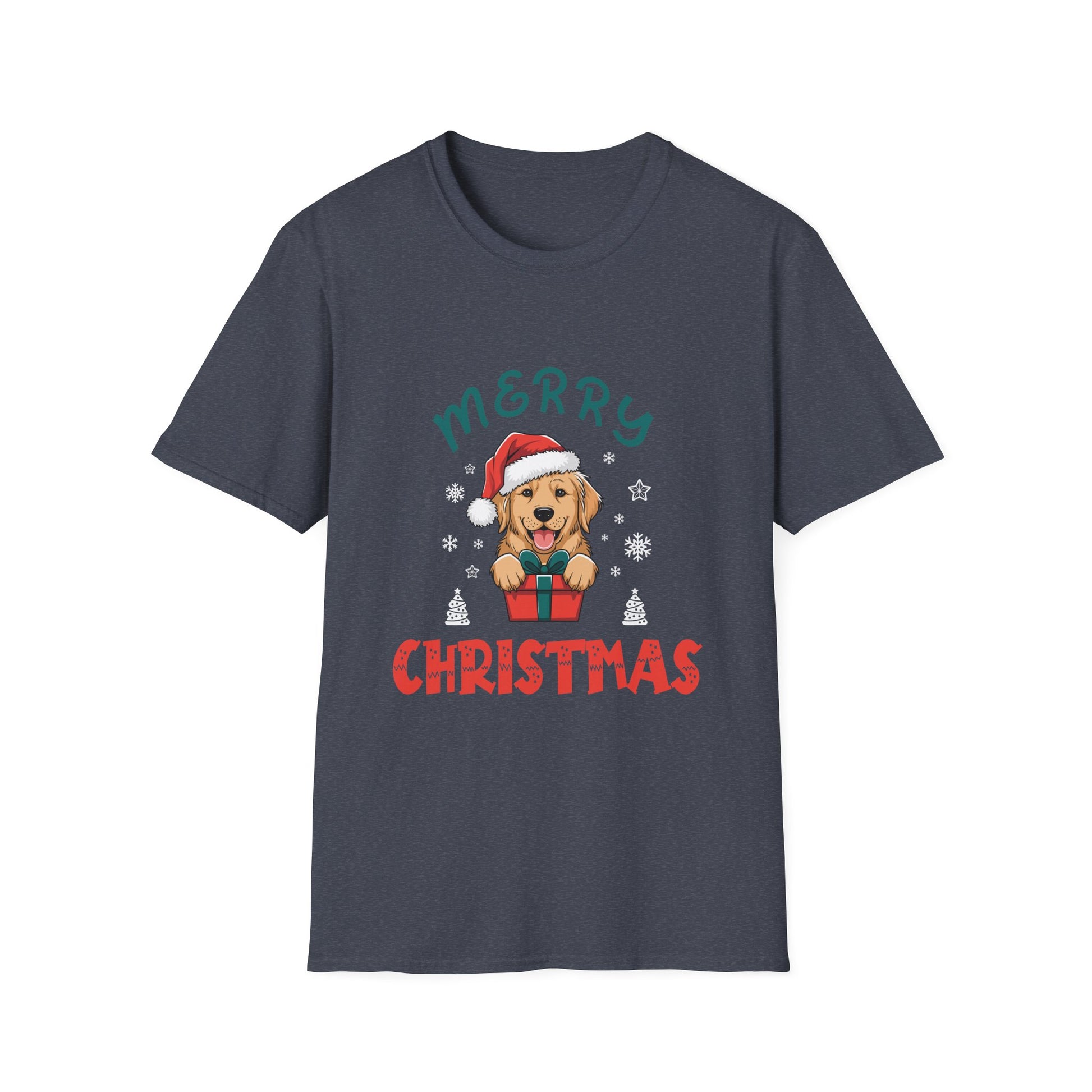 Merry Christmas Retriever Gold Ugly Christmas Unisex T-Shirt