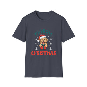 Merry Christmas Retriever Gold Ugly Christmas Unisex T-Shirt