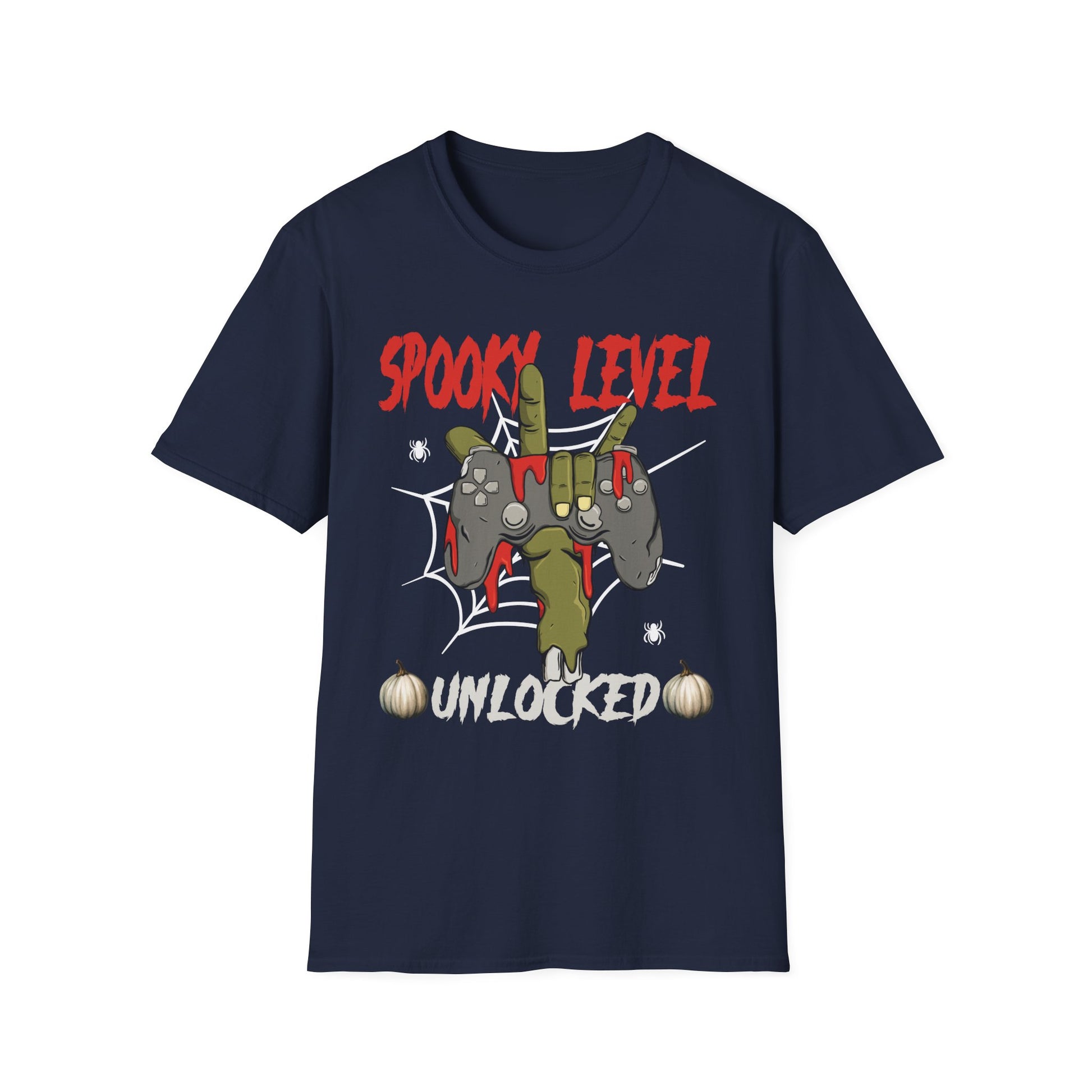 Spook Level Unlocked T-Shirt — Funny Halloween Gamer Tee