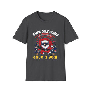 Christmas Santa Graphic T-Shirt — 