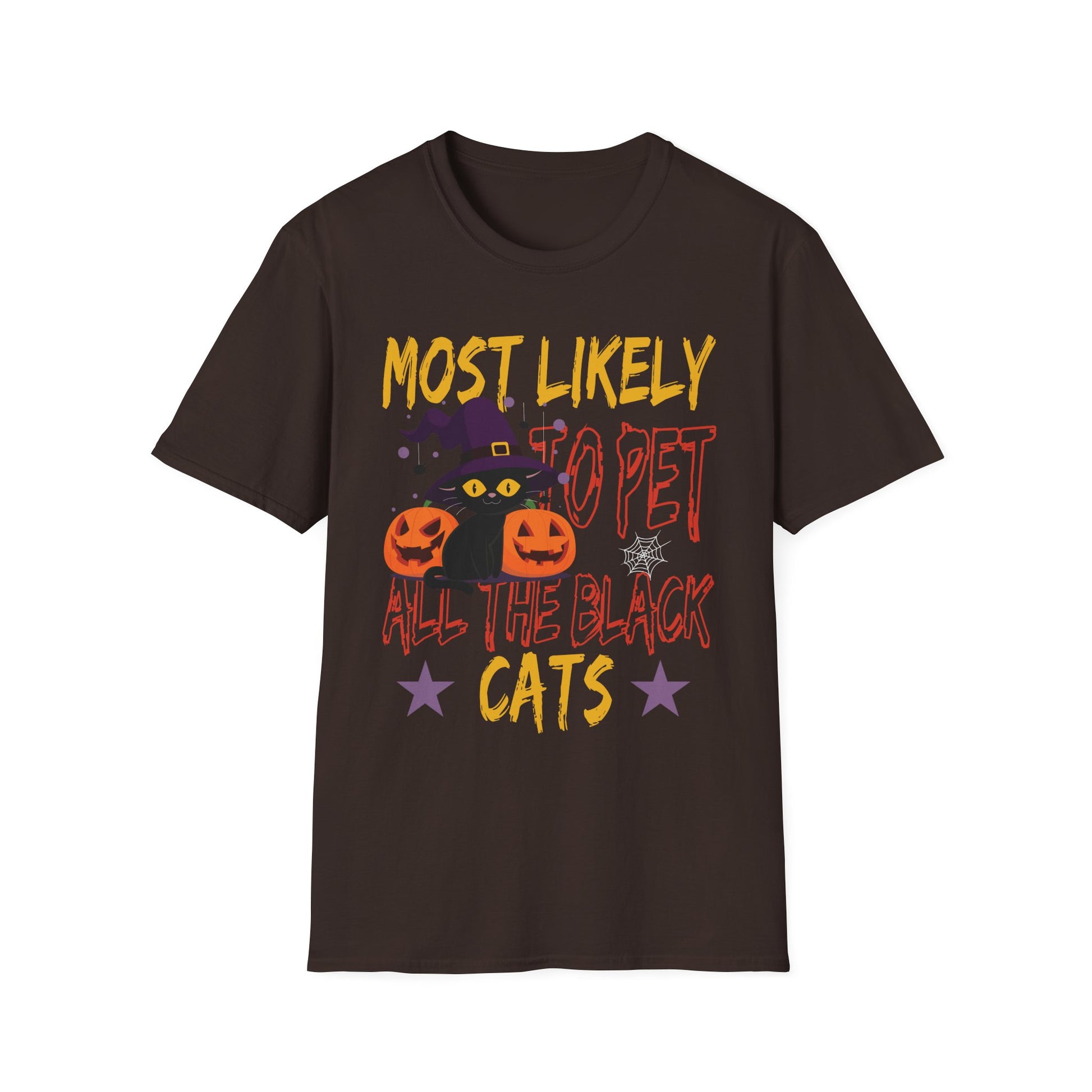 Halloween 'Most Likely to Pet All the Black Cats' T-Shirt
