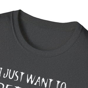 Pet Cats & Horror Movies T-Shirt — I Just Want to Pet Cats and Watch Horror Movies