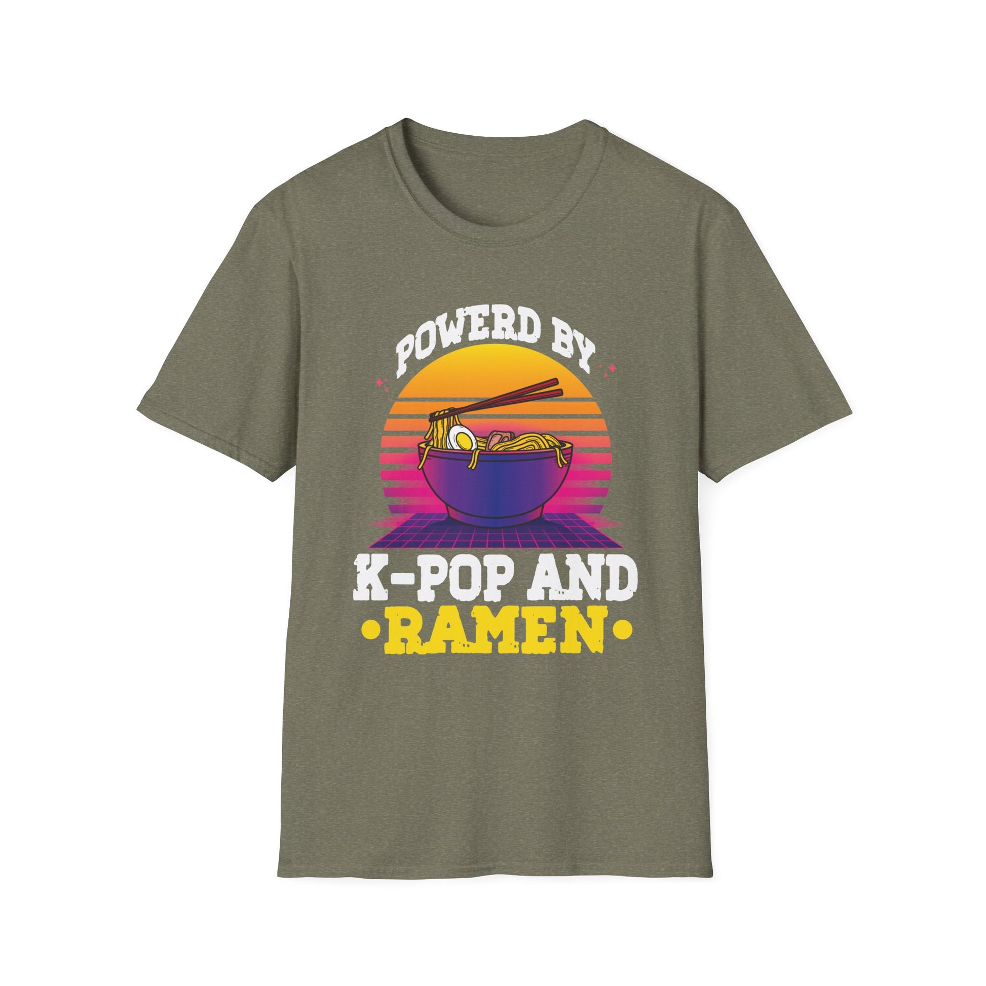 Powered by K-pop and Ramen Kpop Merch Merchandise Unisex T-Shirt
