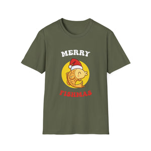 Fishmas T-Shirt — Merry Fishmas Cute Fish Santa Holiday Tee