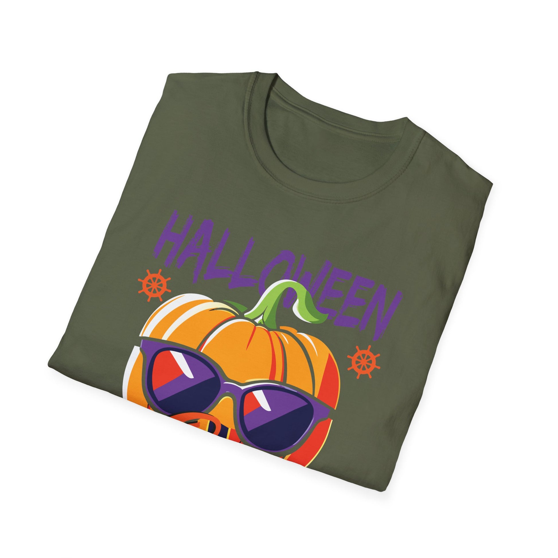 Halloween Squad Pumpkin T-Shirt — Cute Sunglasses Jack-o'-Lantern Tee