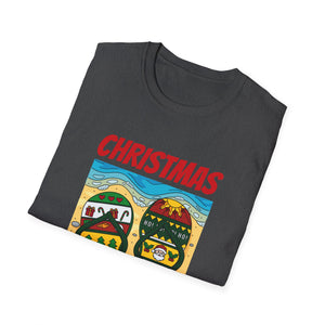 Christmas In July T-Shirt — Beach Flip-Flop Holiday Graphic Tee