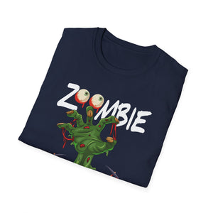 Zombie Hunter T-Shirt – Funny Halloween Graphic Tee with Cartoon Zombie