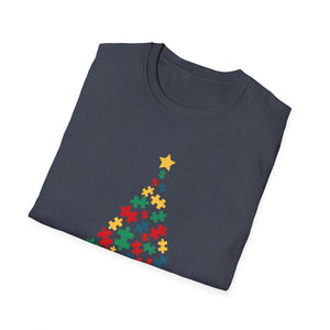 Autism Christmas Tree Autism Christmas Unisex T-Shirt