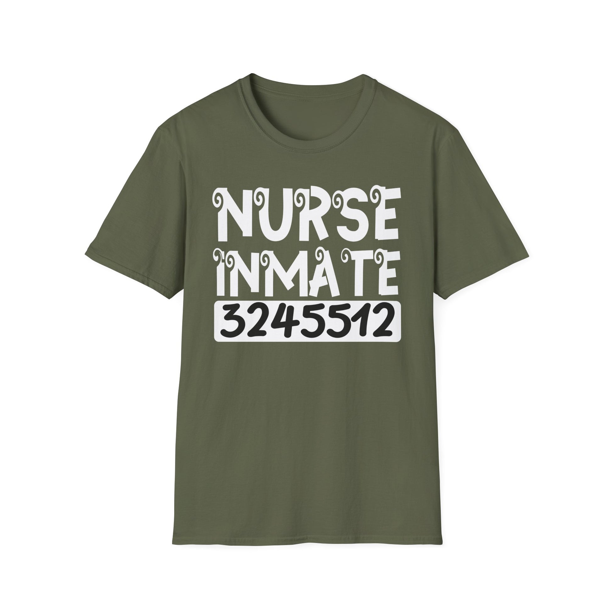Nurse Inmate Graphic T-Shirt — Funny Prisoner ID Nursing Tee