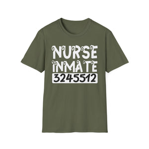 Nurse Inmate Graphic T-Shirt — Funny Prisoner ID Nursing Tee