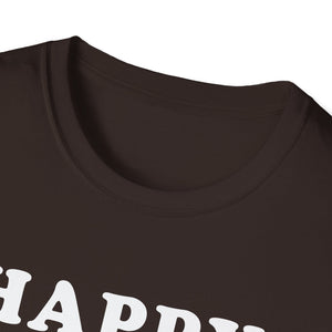 Happy Thanksgiving Turkey T-Shirt — Cute Holiday Tee for Family Gatherings  Unisex T-Shirt