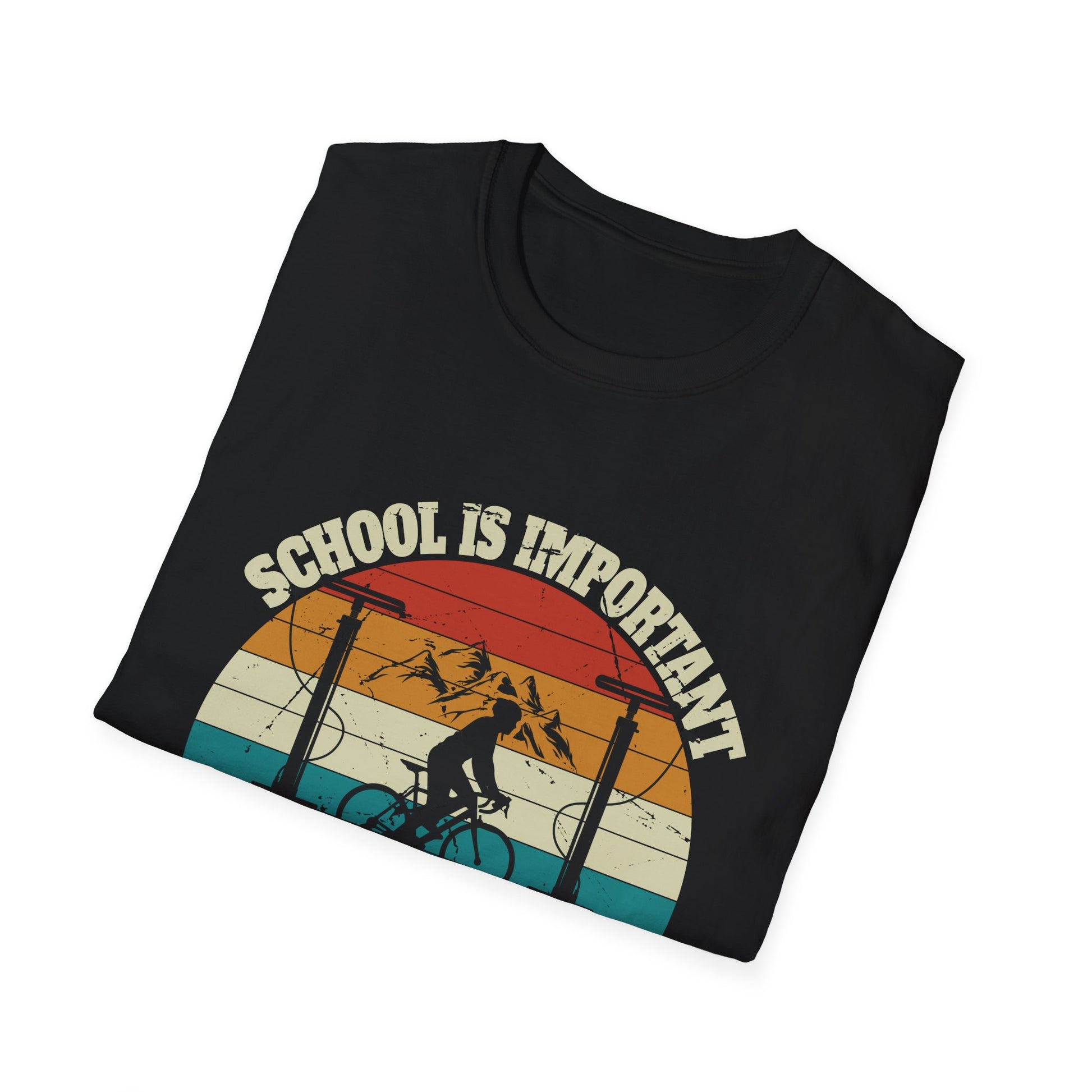 Mountain Bike MTB Vintage Slogan Funny Unisex Tee