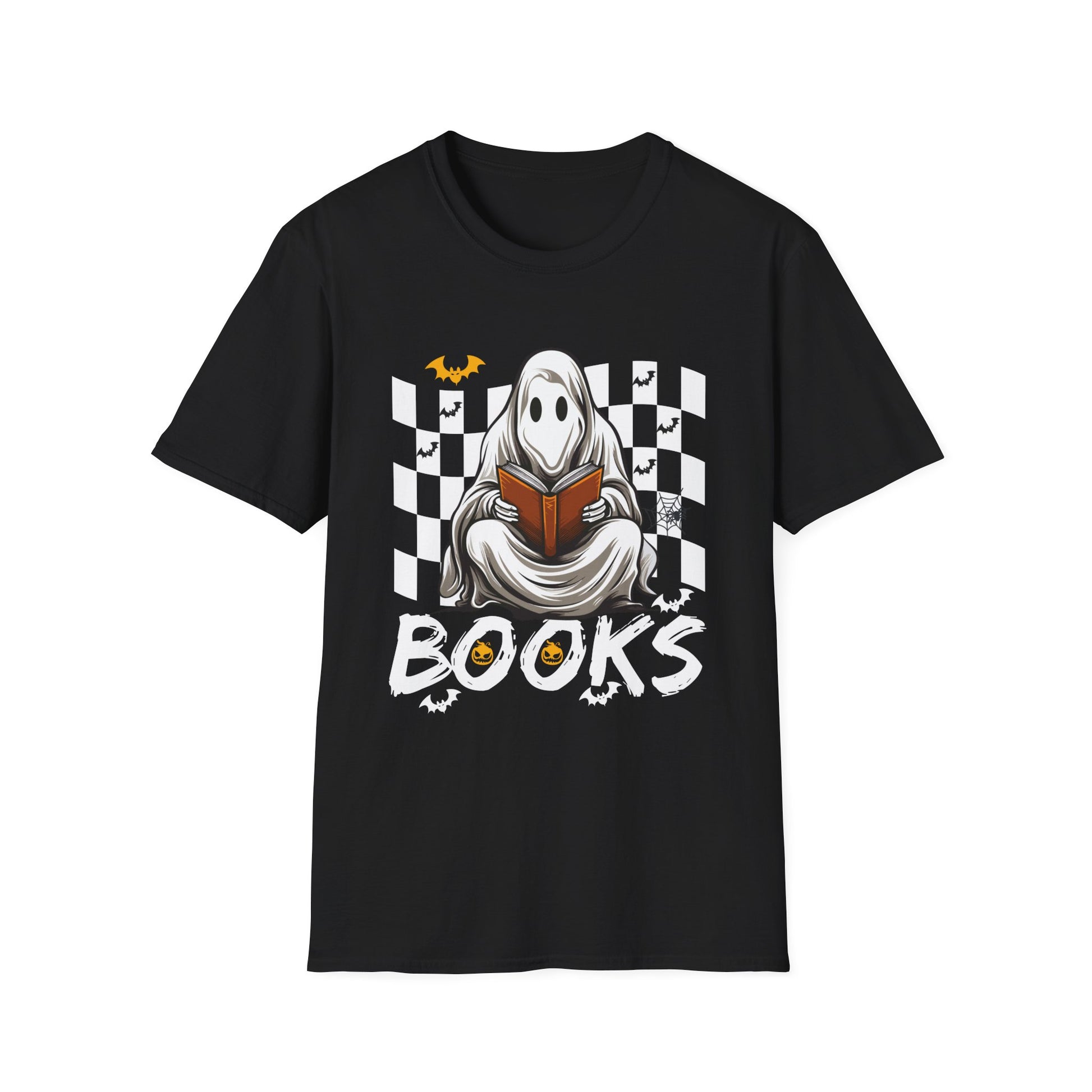 Halloween Costume spooky Books funny Ghost Lover Halloween Tee Unisex Softstyle T-Shirt