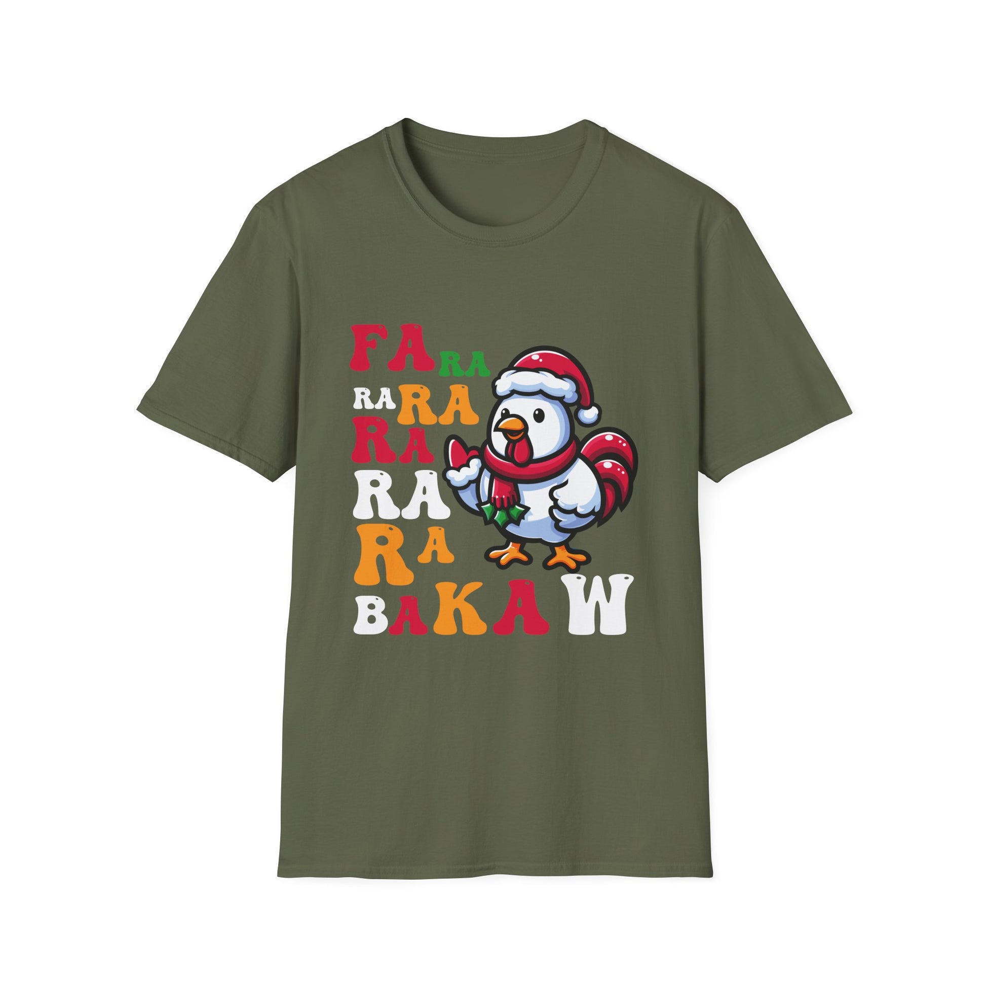 Christmas Chicken Caroling Ugly Christmas Knitted Cardigan Unisex T-Shirt