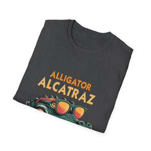 Alligator Alcatraz Graphic T-Shirt — Retro Gator Tee with Sunglasses