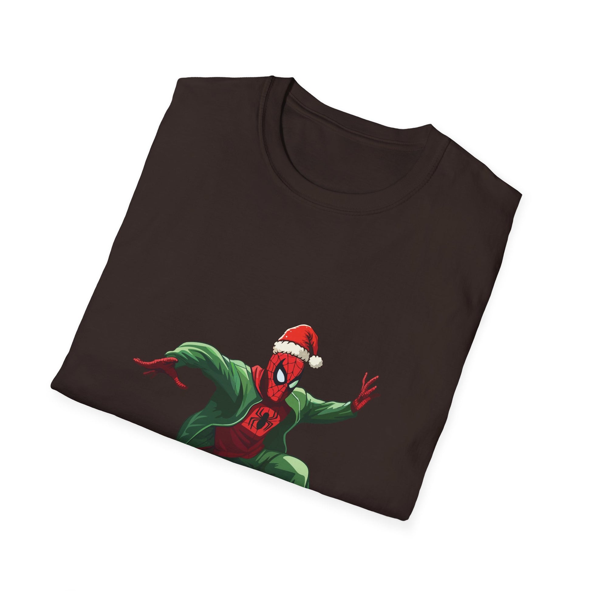 Spider Hero Holiday T-Shirt — Festive Superhero Graphic