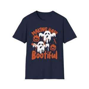 Making Hair Bootiful Tee — Cute Halloween Ghosts & Pumpkins T-Shirt