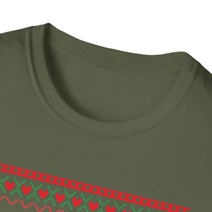 Rocking Around The Christmas Tree Rock Music Christmas T-Shirt-productor-mockup