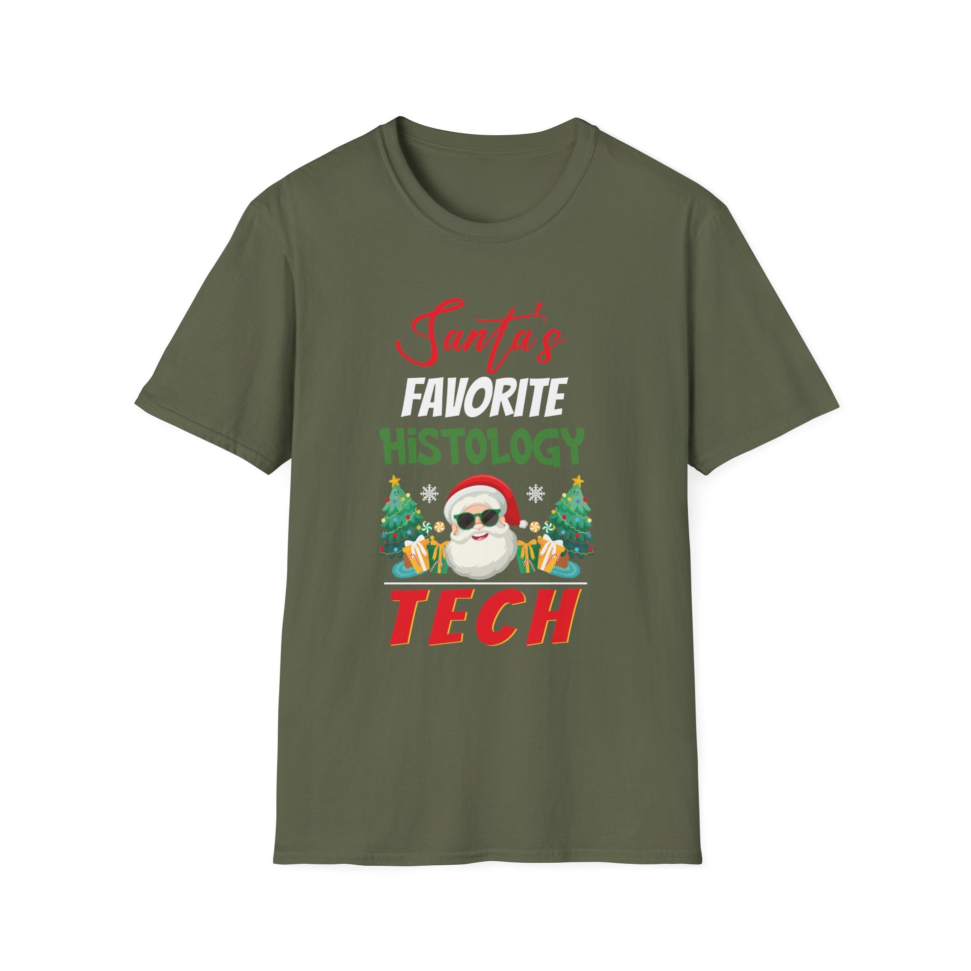Xmas Tree Santas Favorite Histology Tech Christmas Pajamas Unisex T-Shirt