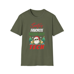 Xmas Tree Santas Favorite Histology Tech Christmas Pajamas Unisex T-Shirt