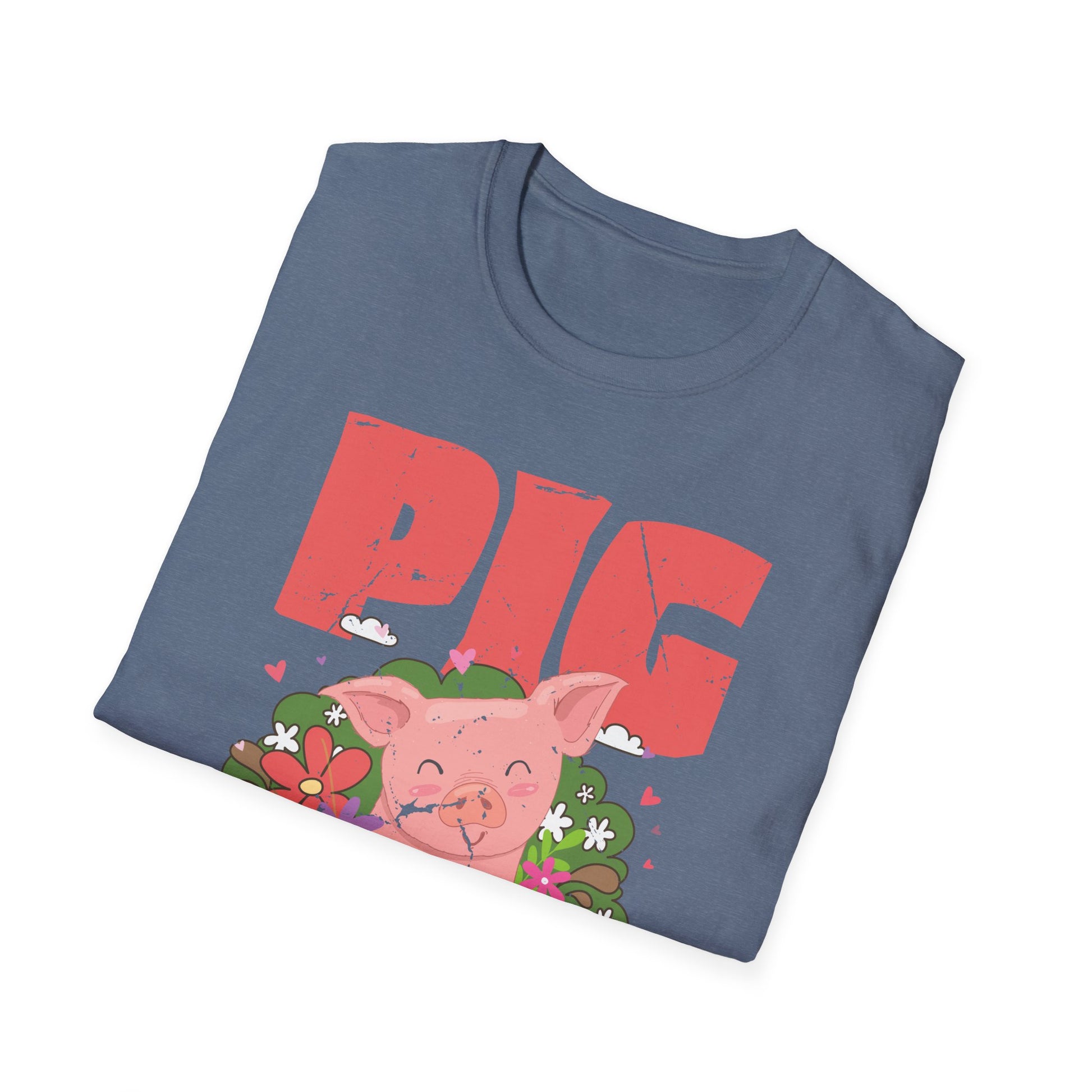 Pig Mom Funny Hog Farmer Swine Mothers Day Farm Mamma Women Unisex T-Shirt