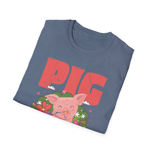 Pig Mom Funny Hog Farmer Swine Mothers Day Farm Mamma Women Unisex T-Shirt