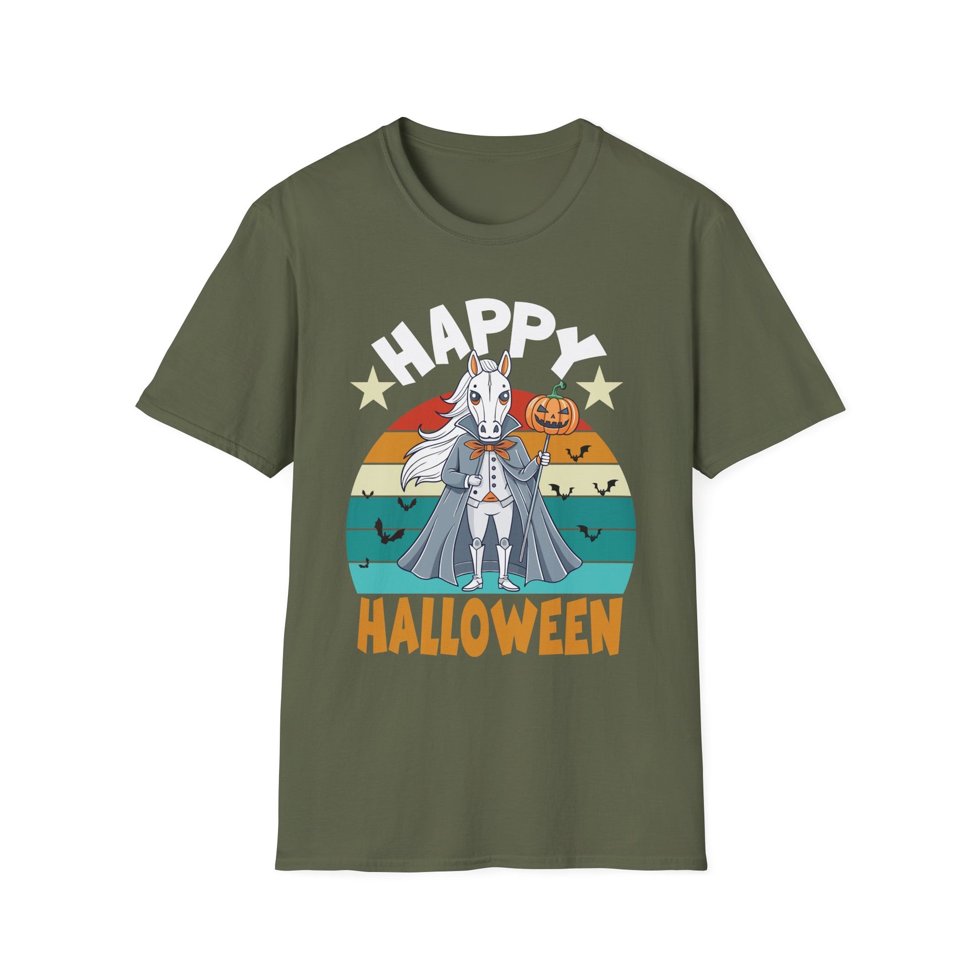 Happy Halloween Goat T-Shirt — Retro Pumpkin Costume Tee